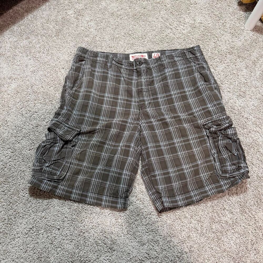 Mossimo Men's Grey and Green Shorts